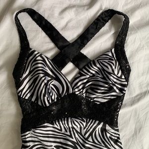 Zebra formal dress